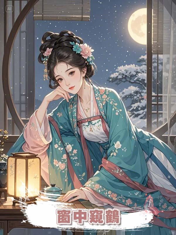 窗中窺鶴